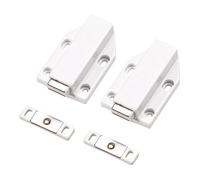 yabaikekeji Lot de 2 loquets pratiques à pousser pour ouvrir les tiroirs et armoires invisibles pour une utilisation domestique