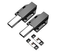 yabaikekeji Lot de 2 loquets pratiques à pousser pour ouvrir les tiroirs et armoires invisibles pour une utilisation domestique