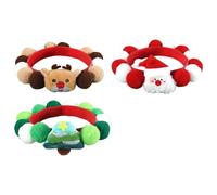 yabaikekeji Lot de 3 colliers à pompons sur le thème de Noël - Motif Père Noël