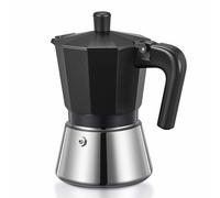 Yabano Cafetière Italienne Moka Pot, 6 Tasses Cafetière Espresso pour Plaque à Gaz, Électrique ou Céramique - Cafetière Greca en Aluminium pour Espresso, Cappuccino ou Latte