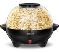 Yabano Popcornmaschine für Zuhause, Maker Machine mit Zucker & Öl, Abnehmbare Heizfläche, 5L Popcorn Popper, Antihaftbeschichtung,