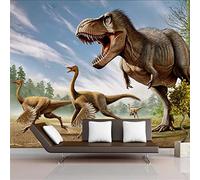 YABAOST Papier Peint Panoramique 3D 140X70Cm Décoration Murale Xxl Poster Tableaux Muraux Tapisserie Photo Trompe L'Oeil Ciel Animaux Dinosaures Canapé Tv Fond Mur Peinture Fond D'Écran