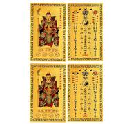 Yabauuop 4 Pièces Carte Tai Sui Chinoise 2026 Cartes Or Tai Sui Carte De Bon Augure Zo-diac 2026 Année Du Cheval Am-ulet Apporter Chance Bonheur Éliminer Le Mal Décoration De Portefeuille amu-lette