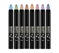 Yabauuop Bâton de fard à paupières crème, bâton de fard à paupières,Stylo applicateur d' à paupières 8 pièces - Stylo scintillant pour fard à paupières, bâton mélangeable, fard à paupières pour