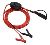 Yabauuop Câble de Batterie - Cordon de Chargeur de Batterie avec Bouton,Adaptateur, Connecteur Rapide pour Remorque Tracteur Moto Tondeuse Auto
