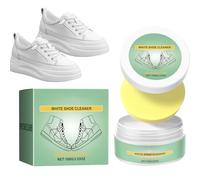 Yabauuop Crème Blanche Pour Baskets - Pâte Nettoyante Détachante Pour Baskets Blanches | Conditionneur De Nettoyage En Profondeur Doux Et Efficace Pour Les Chaussures En Cuir Les Semelles