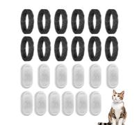 Yabauuop Filtre pour Fontaine À Eau De Chat - Kit de 12 Filtres pour Fontaine à Eau Animaux Domestiques,pour Aquarium Nourriture Maison Quotidien