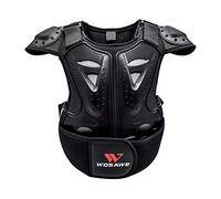 Yabauuop Gilet De Protection pour Enfant, Gilet D'armure Enfant, Gilet Pare-balles Enfant, Protection Moto Enfant, Protection Dorsale pour Vélo, Ski, Équitation, Planche À roulettes S/M/L