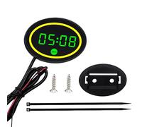 Yabauuop Horloge pour Motocyclette,en Temps Réel | Affichage de Tension pour Horloge Numérique de Moto | pour Trajets Courts Urbains Aventure Hommes Adolescents Passionnés De Deux-Roues