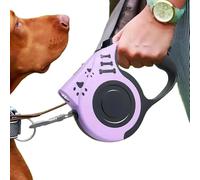 Yabauuop Laisses rétractables pour Chien,Laisses rétractables pour Chien | Longue Corde Lumineuse Rechargeable pour Chien | Corde de Marche Robuste pour Animaux de Compagnie, Corde de Course