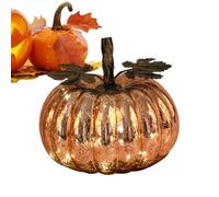 Yabauuop Lampe en Verre avec Minuterie - en Verre avec Lumière et Minuterie | Figurine Moisson Automne Fête Décor Saison,Décoration Festive pour Décor de Table Chambre Salon Cheminée