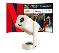 Yaber T1 Pro Mini projecteur avec WiFi et Bluetooth, Dolby Audio & Turbo Sonic Bass, Auto Focus & Keystone, Native 1080 FHD avec HDR10, projecteur portable pour extérieur et intérieur