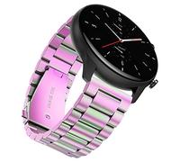 YABZOZ Bracelet Compatible avec Amazfit GTR 2 / GTR 2e / Stratos 3 / GTR 47mm / GTR 3 / GTR3 Pro Metall 22mm Bracelet (Couleur)