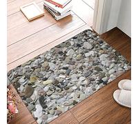 YACANNA Paillasson et Intérieur Extérieur paillasson d'Entree Tapis Pierres Pierre Galets Roches Nature Paillasson Tapis Tapis Décor Salle Bains Cuisine Salon 60x90cm