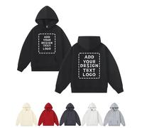 Yacheng Sweatshirt Personnalisable,Unisexes。Vestes Pull Personnalise.avec Images,Textes Et Logos Personnalisables À l'avant Et À L'Arrière. (Hoodie-A)