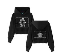 Yacheng Sweatshirt Personnalisable,Unisexes。Vestes Pull Personnalise.avec Images,Textes Et Logos Personnalisables À l'avant Et À L'Arrière. (Hoodie-C)