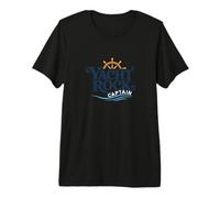 Yacht Rock Captain Party Boat Maritime Funny Ponton Boat T-Shirt Haut de Gamme