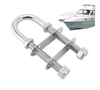Yacht U Bolts - Heavy Duty Stainless Steel Marine Hardware | U-Bolt Fasteners For Anchors, Docking, Maintenance, Machinery, And Industrial Applications | Ideal For Boats, Yachts, Marinas, Fish