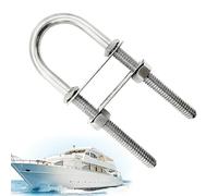 Yacht U Bolts - Heavy Duty Stainless Steel Marine Hardware | U-Bolt Fasteners For Anchors, Docking, Maintenance, Machinery, And Industrial Applications | Ideal For Boats, Yachts, Marinas, Fish