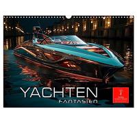 Yachten Fantasien (Wandkalender 2026 DIN A3 quer), CALVENDO Monatskalender: Yachten Fantasien - die Welt der schnellen Boote, in der Spitzentechnologie auf Spitzendesign trifft
