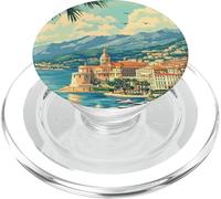 Yachts Under ATH Monte Carlo's Tower and Palms, Cadeau de Voyageur PopSockets PopGrip pour MagSafe