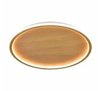 YACNYWJA Plafonnier LED De Style Minimaliste Design Ultra Fin Rond À Grain De Bois Plafonnier À Économie D'énergie 3000-6000K Luminaires De Décoration De Couloir À Intensité Variable Utilisés dans