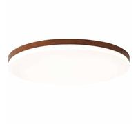 YACNYWJA Plafonnier Rond Ultra-mince Couleur Noyer Éclairage De Plafond Plat De Style Chinois 3000-6000K Plafonniers À Économie D'énergie LED À Intensité Variable Luminaire Simple Et Facile À Installe