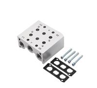 YACODLUL Électrovannes d'échappement d'air SS5Y5 SY3120 SY5120 SY7120, Base pneumatique 2F/3F/4F/5F/6F/7F, avec Joints(3F,SY3120)