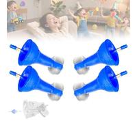 Yacriso Boucles d'oreille gonflables innovantes, Bouchons d'oreille réutilisables Ultra-conformes à la réduction du Bruit, Bouchons d'oreille Liquide Auto-adaptatifs réutilisables (2pair)