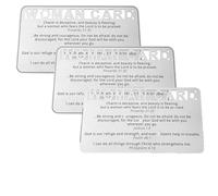 Yacriso Cartes de prière pour hommes et femmes en vers de la Bible, Carte en vers biblique Hollow Bible à deux côtés à double face, mini-cartes Écriture avec vers, pour un ami religieux (woman*3)
