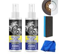 Yacriso Spray antirouille puissant pour voitures, détachant de rouille instantané polyvalent pour métal, nettoyant métallique robuste pour véhicules, chaînes, entretien et nettoyage de voiture (2Pcs)