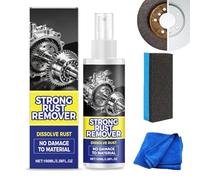 Yacriso Spray antirouille puissant pour voitures, détachant de rouille instantané polyvalent pour métal, nettoyant métallique robuste pour véhicules, chaînes, entretien et nettoyage de voiture (1Pcs)