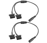 YACSEJAO 12V DC vers 4-Pin Molex Y Splitter Cable 2 Pack DC 5.5mm x 2.1mm femelle vers 4-Pin Molex 1 vers 2 PC Fan Adapter Cable(11.8in/30cm)