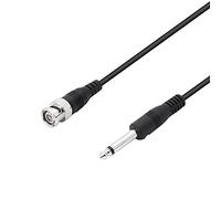 YACSEJAO Câble adaptateur BNC vers 6.35mm TS 2M/6.6FT 1/4 "Prise Mono vers BNC BNC Plug Câble de connecteur bidirectionnel pour CCTV DVR Caméra Antenne Radio et plus