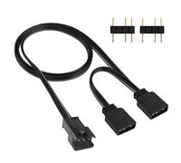 YACSEJAO Câble adaptateur RVB 5V 3 broches pour MSI Mystic Light Gigabyte RGB Fusion Connect to Any 3-Pin SM Connector 3 Pin Digital RGB LED Cable for Motherboard, 1.6FT/50CM