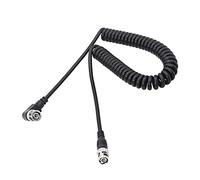 YACSEJAO Câble BNC 3G / HD SDI Câble enroulé BNC Adaptateur de connecteur d'extension BNC à angle droit, adapté aux systèmes de vidéosurveillance des caméras de sécurité vidéo et des oscilloscopes