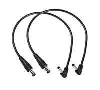 YACSEJAO Câble d'alimentation de Conversion DC 2PCS 12V DC5.5x2.1mm vers DC3.5x1.5mm mâle vers mâle Câble d'extension