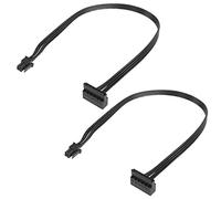 YACSEJAO Câble d'alimentation Mini 4 broches vers SATA Adaptateur d'alimentation ATX Mini 4 broches vers SATA 15 broches pour carte mère Disque dur HDD Blu-ray CD Drives (40cm, 2Pack)