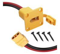 YACSEJAO Câble de montage sur panneau XT90 10 AWG - Connecteur haute intensité pour systèmes solaires, vélos électriques, modèles RC - Fil de cuivre étamé robuste (1 m)