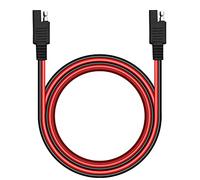 YACSEJAO Câble d'extension SAE vers SAE - 18 AWG - Robuste - Pour panneau solaire de batterie, moto, voitures, tracteurs et plus encore (1,5 m), cuivré