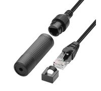 YACSEJAO Câble Ethernet RJ45 mâle vers femelle IP67 étanche rectangulaire de rechange pour réseau extérieur (1 m/3,3 ft)