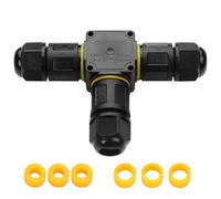 YACSEJAO Connecteur de câble étanche IP68 à 3 broches - Boîte de jonction extérieure à clic 2/3/4 voies pour câble M20 4-8 mm ou 6-11 mm - Boîte de distribution de câble souterrain étanche (3 pôles et