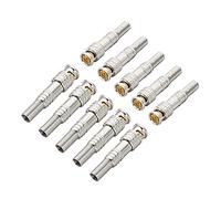 YACSEJAO Connecteurs coaxiaux mâles BNC, paquet de 10 caméras de surveillance RG59 RG6 câbles coaxiaux de transmission vidéo prise Q9 vers câble coaxial RG59 pour caméra de vidéosurveillance