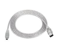 YACSEJAO Firewire IEEE1394 Câble adaptateur iLink 6 broches vers 4 broches mâle vers mâle pour appareil photo numérique 1,5 m