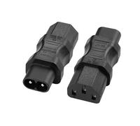 YACSEJAO IEC320 C13 à C8 Adaptateur d'alimentation 2 pièces C8 à C13 AC 2.5A-10A/250 V convertisseur Adaptateur d'extension de Puissance pour Ordinateur Portable TV PC