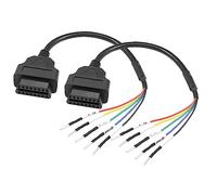 YACSEJAO OBD2 16 Pin femelle 1FT OBD2 à 5Pin Jumper Tester Cable Universal Pigtail DIY Mobley Adapter pour moto voiture camion