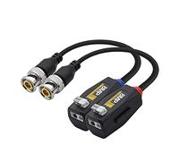 YACSEJAO Vidéo Balun HD-CVI TVI AHD CVBS Connecteur Passif BNC Vidéo Balun Émetteur-Récepteur Câble pour 4K1080P960P720P 8MP5MP 4MP3MP CCTV Sécurité DVR Système de Caméra de Surveillance - 1 Paire