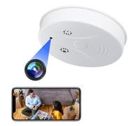 Yadayuki Caméra Espion, 2,4G/5G WiFi Mini Caméra Cachée Détecteur de Fumée, HD 1080P Micro Caméra Espion WiFi, Enregistreur Surveillance sans Fil avec Vision Nocturne Détection de Mouvement