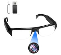 Yadayuki Caméra Espion Lunettes, HD 1080P Mini Caméra Cachée sans WiFi, Lunettes Caméra Lntégrée pour Les Activités de Plein air Enregistreur Vidéo