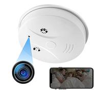 Yadayuki Caméra Espion WiFi 5G Ghz, Mini Camera Cachée Détecteur de Fumée,HD 1080P Mini Caméra Espion,Enregistreur Surveillance sans Fil avec Vision Nocturne Détection de Mouvement